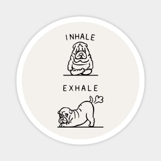 Inhale Exhale Shar Pei Magnet